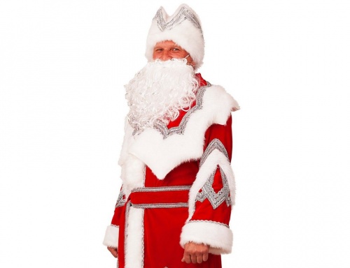 Карнавальный костюм Дед Мороз Вышивка серебро, размер 54-56,  Батик, Батик фото 2