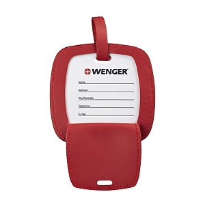 Бирка для багажа Wenger, красная, 4,1x4,1x0,4 см