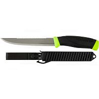 Нож Morakniv Fishing Comfort Scaler 150, нержавеющая сталь, черный/зеленый