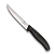 Нож Victorinox для стейков и пиццы, 12 см волнистое, черный