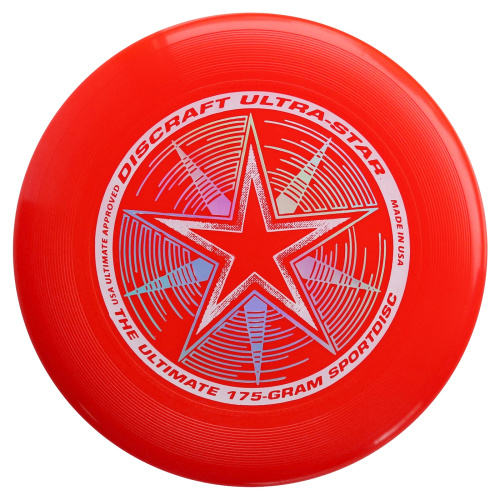 Диск Фрисби Discraft Ultra-Star ярко-красный (175 гр.)