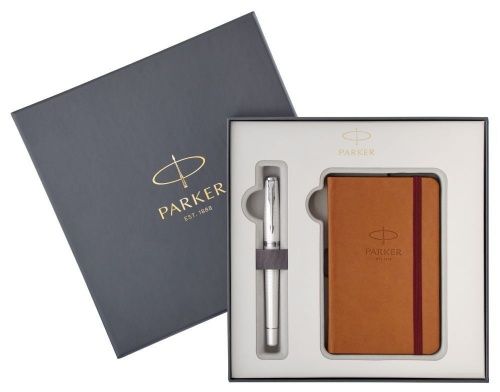 Набор подарочный Parker Urban Premium Metal CT, перьевая ручка, M + блокнот