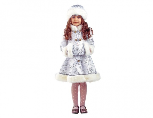 Карнавальный костюм снегурочки Хрустальная, рост 122 см, Батик