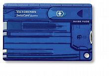 Швейцарская карточка Victorinox SwissCard Quattro, синяя, 0.7222.T2