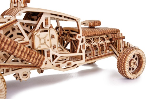 Механическая сборная модель из дерева Wood Trick Безумный Багги фото 3
