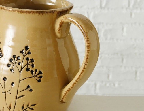 Декоративная ваза-кувшин БОТАНИКО с пышными ветками, фарфор, 18 см, Boltze фото 4