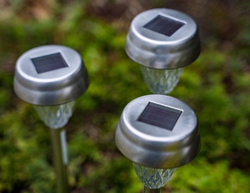 Садовые светильники Solar "Люкко" на солнечной батарее, LED-огонь, 24 см (4 шт.), Kaemingk (Lumineo) фото 4