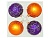 Набор стеклянных шаров САДКО, золото - фиолетовый, 4х75 мм, Елочка