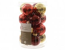 Набор стеклянных шаров Коллекция "Твист", глянцевые, 16 шт., 35 мм, Kaemingk