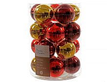 Набор стеклянных шаров Коллекция ТВИСТ, глянцевые, 60 мм, 20 шт., Kaemingk (Decoris)