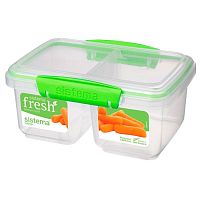 Прямоугольный контейнер с двойной емкостью Fresh, 1 л