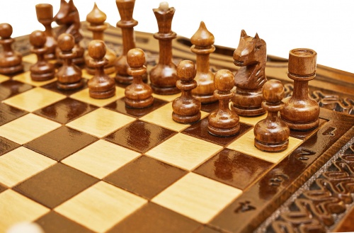 Шахматы + нарды резные Бриз-2 40, Haleyan фото 2