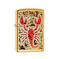 Зажигалка ZIPPO Classic с покрытием High Polish Brass, латунь/сталь, золотистая, 36x12x56 мм, 29096