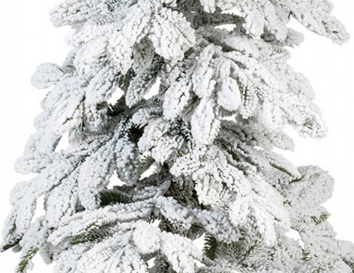 Искусственная елка Альпийская заснеженная с натуральным стволом, "Литая" 100% (Kaemingk) фото 2