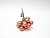 ГРОЗДЬ стеклянных матовых шариков на проволоке, 12 шаров по 25 мм, цвет: трюфельный, Kaemingk (Decoris)