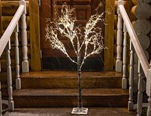 Светящееся дерево "Цветущий орех", 150 тёплых белых LED-огней, 125 см, уличное, Kaemingk (Lumineo)