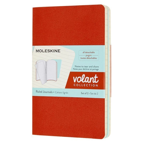 Набор 2 блокнота Moleskine Volant Pocket, 80 стр., в линейку