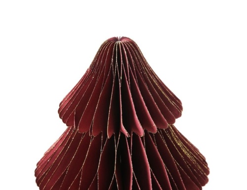 Бумажная настольная елка "Арт папье", бордовая, Boltze фото 2