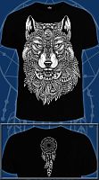Мужская футболка"Волк-Тотем"