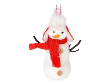 Ёлочное украшение СНЕГОВИК ЙОРН, текстиль, 15 см, Koopman International