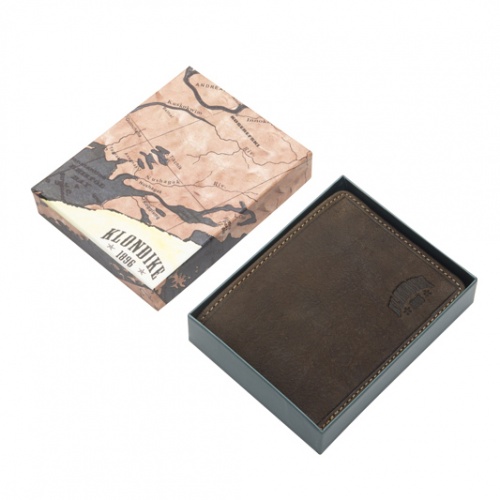 Бумажник Klondike Billy, коричневый, 11x8,5 см фото 8