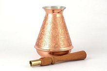 Кофеварка медная "Турчанка", съёмная ручка, Заря