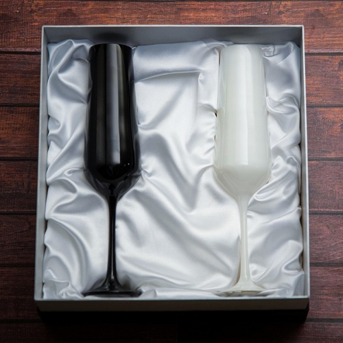 Набор из 2 бокалов для шампанского "Sandra-5" в подарочной коробке фото 2