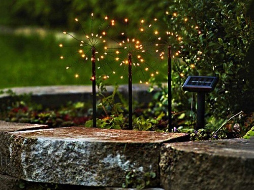 Комплект садовых светильников на солнечной батарее "Вечерние одуваничики", 90 тёплых белых микро LED-огней, 40х15 см, 3 шт., STAR trading фото 4