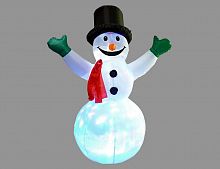 Надувная фигура "Приветственный снеговик" (с подсветкой), 1.8 м, Peha Magic