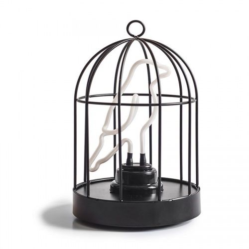 Светильник неоновый bird in a cage