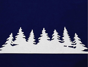 Бордюр "Снежные ёлки", фетр, 19х60 см, Peha Magic