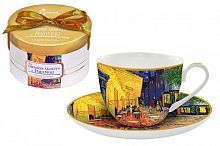 Чашка с блюдцем Ночная терраса кафе (Ван Гог), в подарочной упаковке, 47625