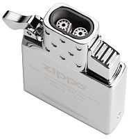 Газовый вставной блок для широкой зажигалки Zippo, двойное пламя, нержавеющая сталь