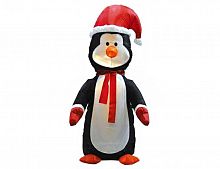 Надувная фигура "Пингвин новогодний" (с подсветкой), 1,2 м, Торг-Хаус