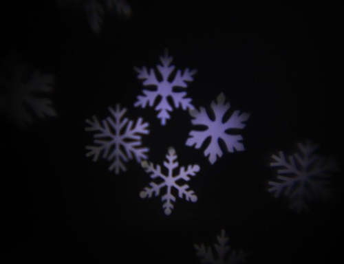 Светодиодный проектор "Танец снежинок", холодный белый свет, 8.5x28 см, для дома и улицы, Kaemingk фото 3