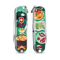 Нож-брелок Victorinox Classic LE 2019, 58 мм, 7 функций, "Swiss mountain Dinner"