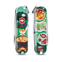 Нож-брелок Victorinox Classic LE 2019, 58 мм, 7 функций, "Swiss mountain Dinner"