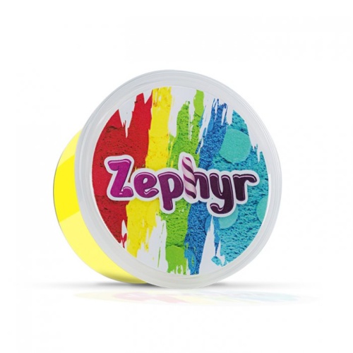 Кинетический пластилин Zephyr Шоу-Бокс - 12 банок из шести цветов фото 4