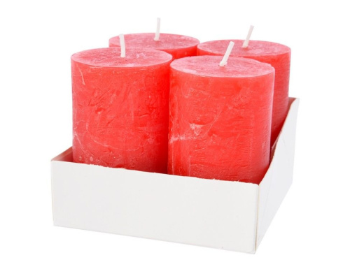 Набор свечей-столбиков ADVENT, 5x8 см (упаковка 4 шт.), Kaemingk