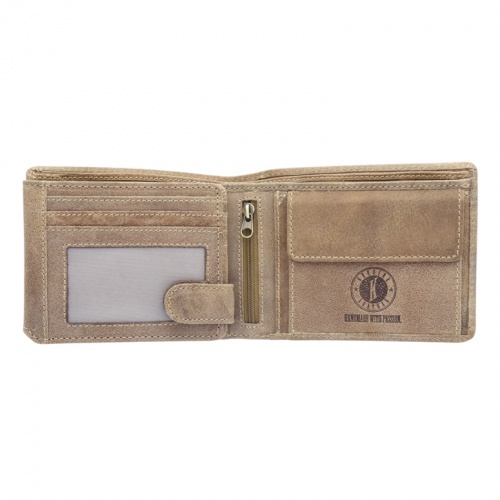 Бумажник Klondike Rob, коричневый, 12,5x10 см фото 4