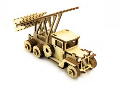 Конструктор 3D деревянный подвижный Lemmo Катюша фото 2