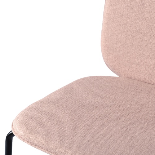 Набор из 2 стульев oswald, рогожка, бежево-розовые фото 3
