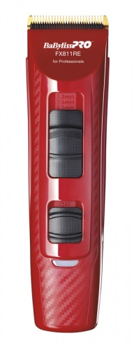 Машинка для стрижки BaByliss Ferrari Volare X2, аккум/сетевая, 8 насадок, красная