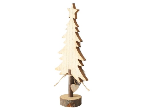 Настольная ёлочка "Рикка", дерево, искусственный мех, разные модели, Boltze фото 5