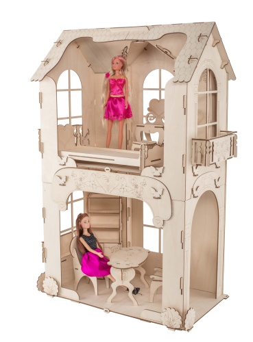 Кукольный домик ХэппиДом &quot;Дом для кукол до 30 см&quot; с мебелью