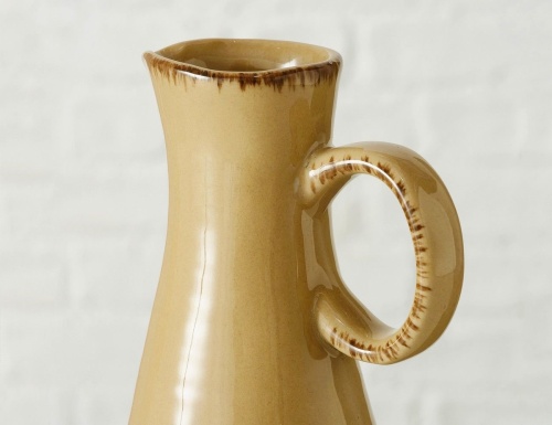 Узкая ваза-кувшин БОТАНИКО с веточками, фарфоровая, 20 см, Boltze фото 2
