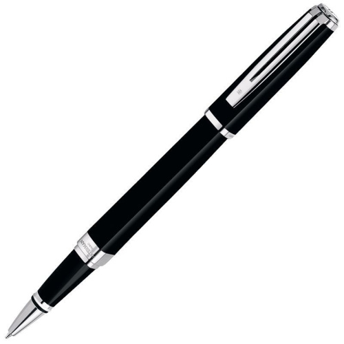 Waterman Exception - Black ST Slim, ручка-роллер, F, BL