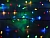 Электрогирлянда ФЕЙЕРВЕРК (роса), 960 разноцветных mini-LED огней, 9.6+5 м, серебряная проволока, уличная, Koopman International