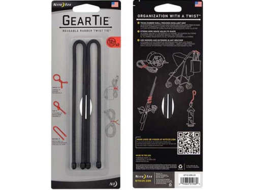 Гибкие стяжки NiteIze Gear Tie 12 фото 4