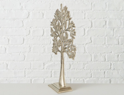 Интерьерное украшение "Морозное деревце" малое, металлическое, серебряное, Boltze фото 4
